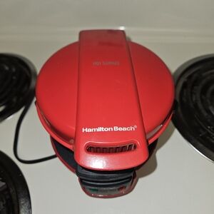 Breakfast Sandwich Maker, Red